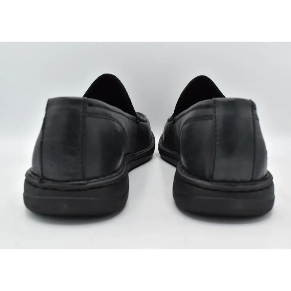 Born Mens Size‎ 10 Thaton Black Full Grain Leather Loafers Shoes